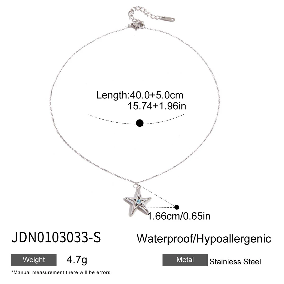 Stainless Steel Pentagram Pendant Necklace 7 Stainless Steel Pentagram Pendant Necklace - Image 7