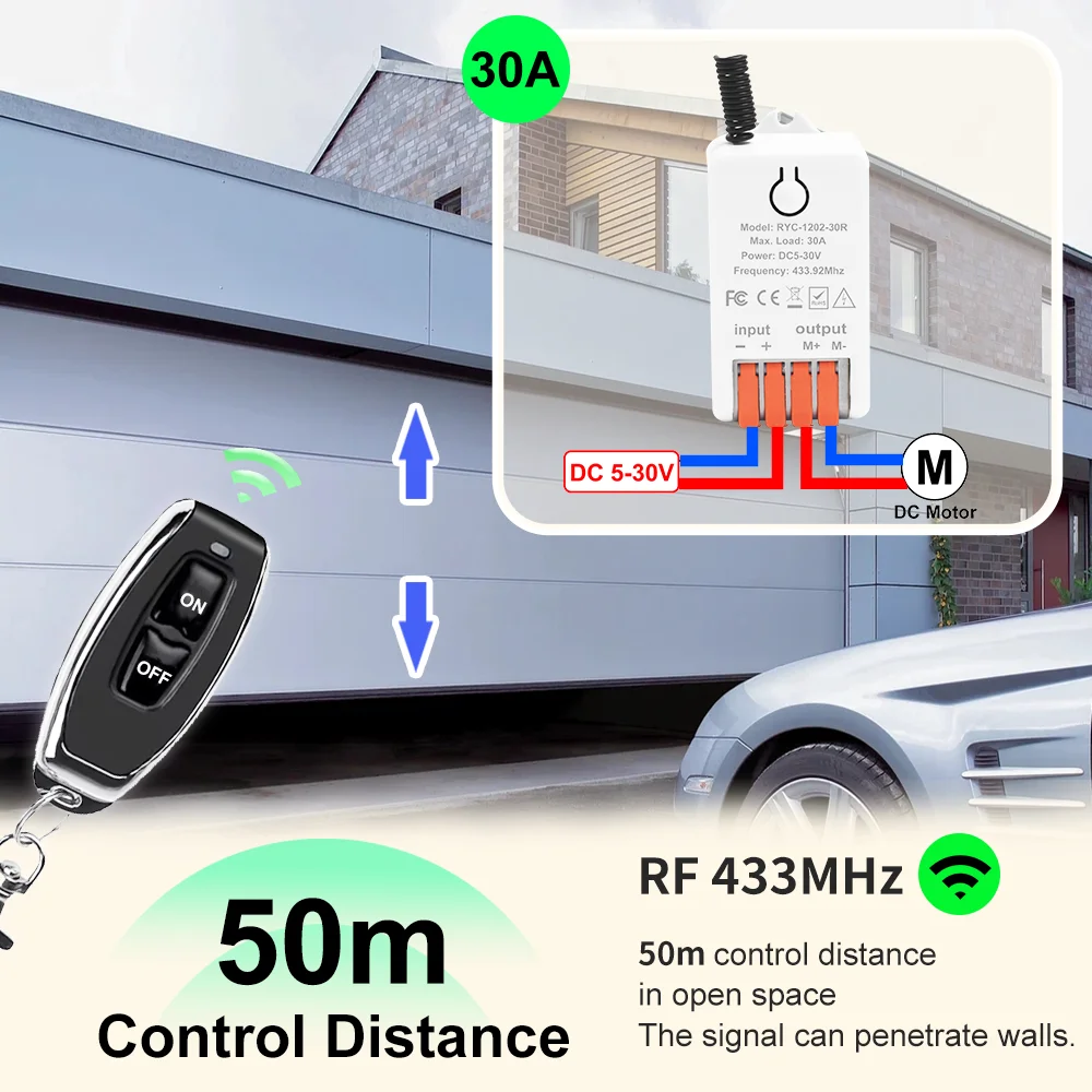 433MHz Wireless Motor Switch Module 3 433MHz Wireless Motor Switch Module - Image 3