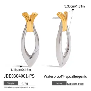 Modern Stainless Steel Geometric Earrings 13 S612371c54bd747098d033600701f337fp