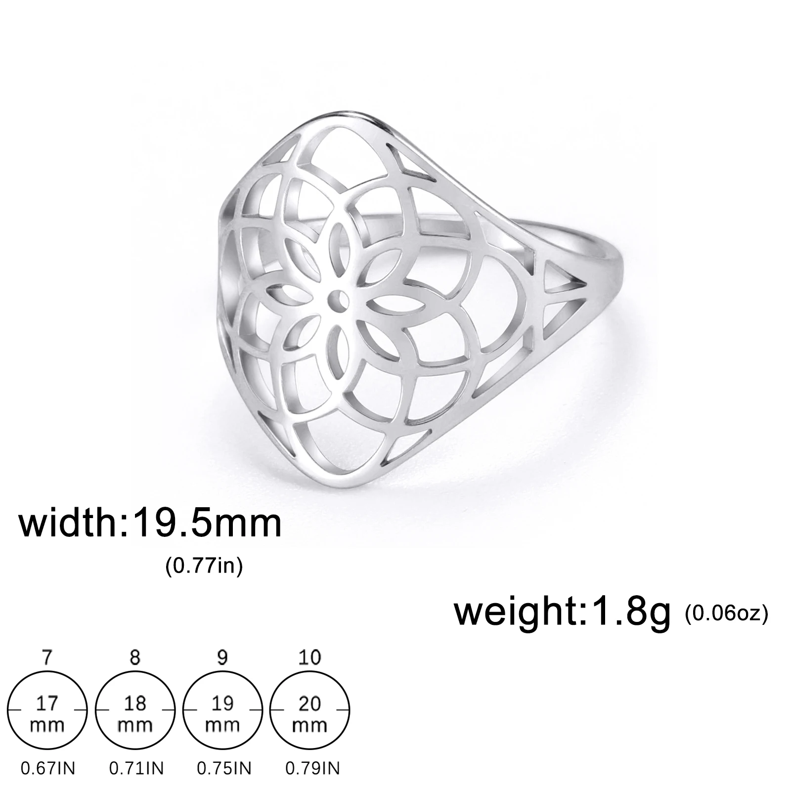 Elegant Filigree Flower Ring for Women 9 Elegant Filigree Flower Ring for Women - Image 9