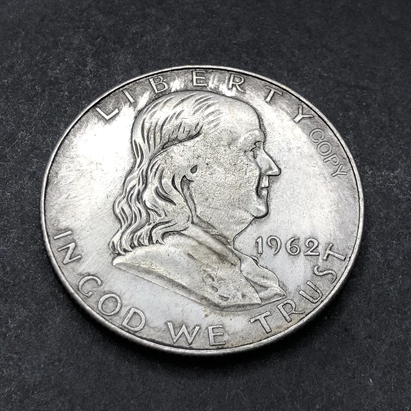 Vintage Copper Franklin Liberty Bell Half Dollar Replica 9 Vintage Copper Franklin Liberty Bell Half Dollar Replica - Image 9