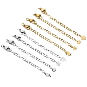 18k Gold-Plated Stainless Steel Extension Chain Set 11 S6155361050ab448888b2affc8b971f64g