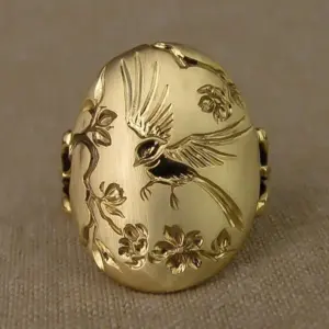 Vintage Floral Geometric Cocktail Ring for Women 13 S615ee614e9ae46969a1c610039467172r
