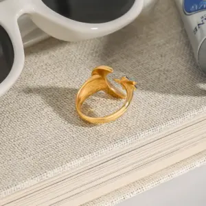 Celestial Stainless Steel Women's Adjustable Ring 11 S61717d01757747818c414245564b713cH