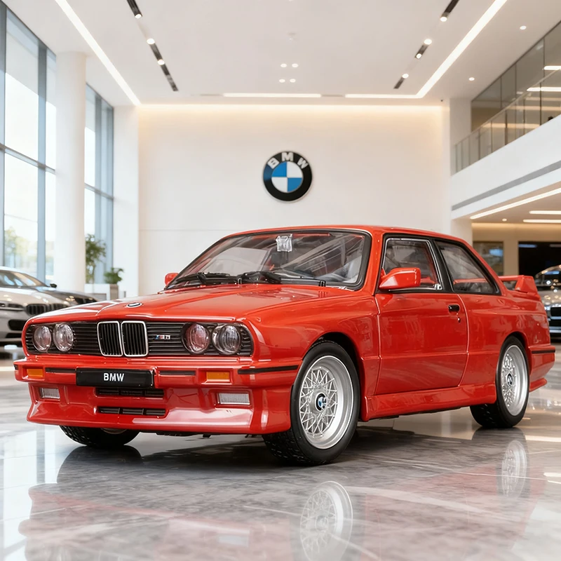 BMW M3 E30 1:24 Scale Replica Model in Red or White 6 BMW M3 E30 1:24 Scale Replica Model in Red or White - Image 6