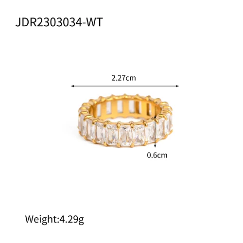 Stainless Steel Zircon Star Ring Set for Women 7 Stainless Steel Zircon Star Ring Set for Women - Image 7