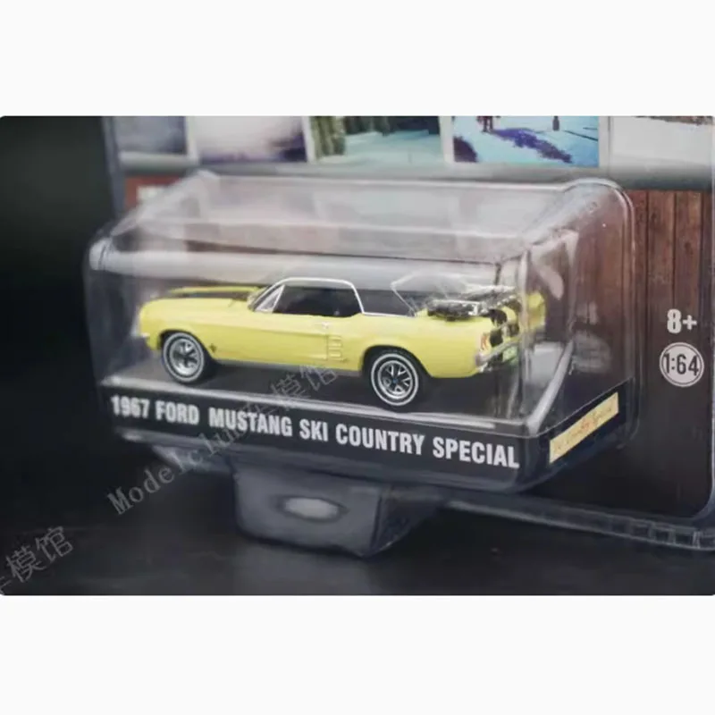 Yellow 1967 Ford Mustang SKI Model Car 1/64 3 Yellow 1967 Ford Mustang SKI Model Car 1/64 - Image 3
