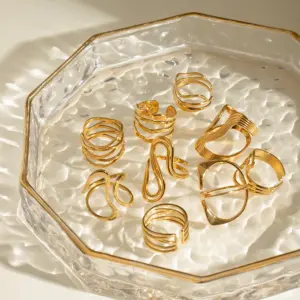 Geometric Stainless Steel Gold Ring 13 S61fc606bde9a48ea8266fb0041b400ae1