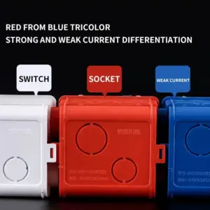 Colorful Recessed Electrical Outlet Boxes Set 14 S62051b2e6f234499a787ba36275c2f42b