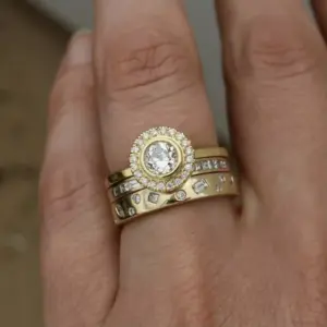 Gold Women's Geometric Ring Set for Parties 7 S620f7434c552475da0c0df62967f908cf