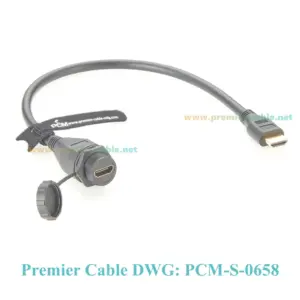 Panel Mount HDMI 2.0 Extension Cable 0.3m/1.5m 13 S62181b5938544566897ec989882cdf48x