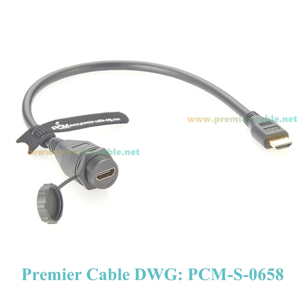 Panel Mount HDMI 2.0 Extension Cable 0.3m/1.5m 7 Panel Mount HDMI 2.0 Extension Cable 0.3m/1.5m - Image 7
