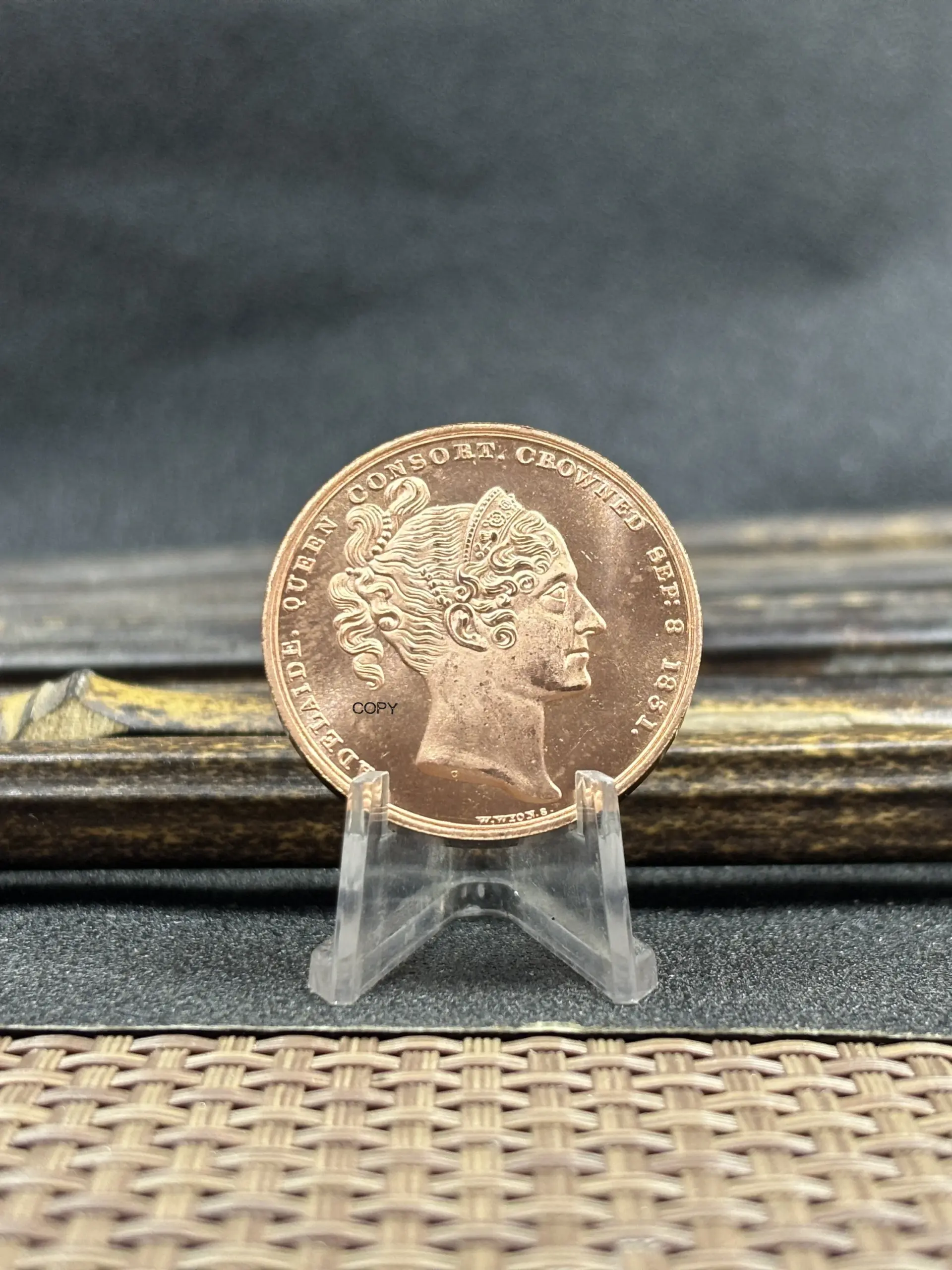 Queen Victoria Vintage Copper Replica Coin 3 Queen Victoria Vintage Copper Replica Coin - Image 3