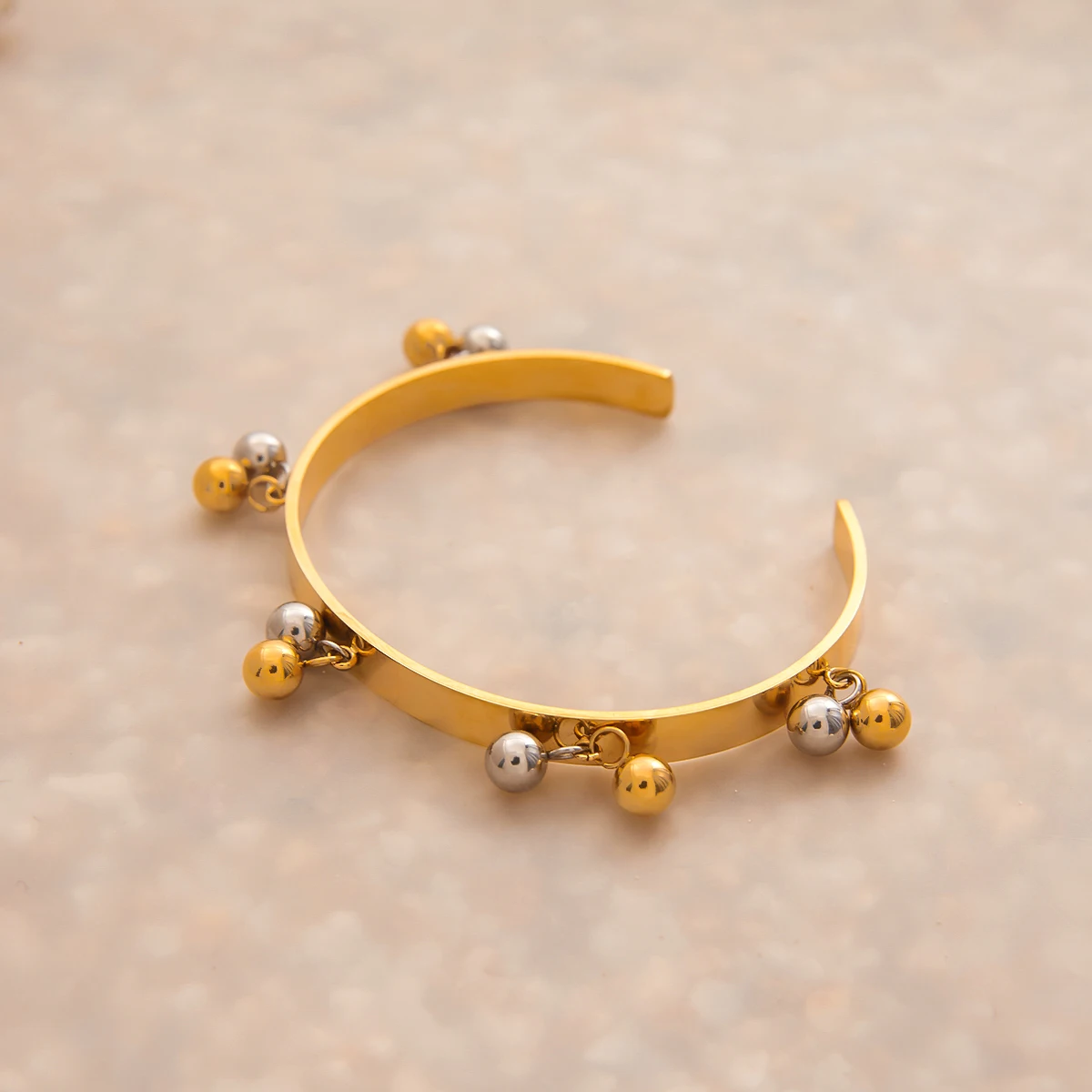 Minimalist PVD Gold Stainless Steel Women's Bracelet 6 Minimalist PVD Gold Stainless Steel Women's Bracelet - Image 6