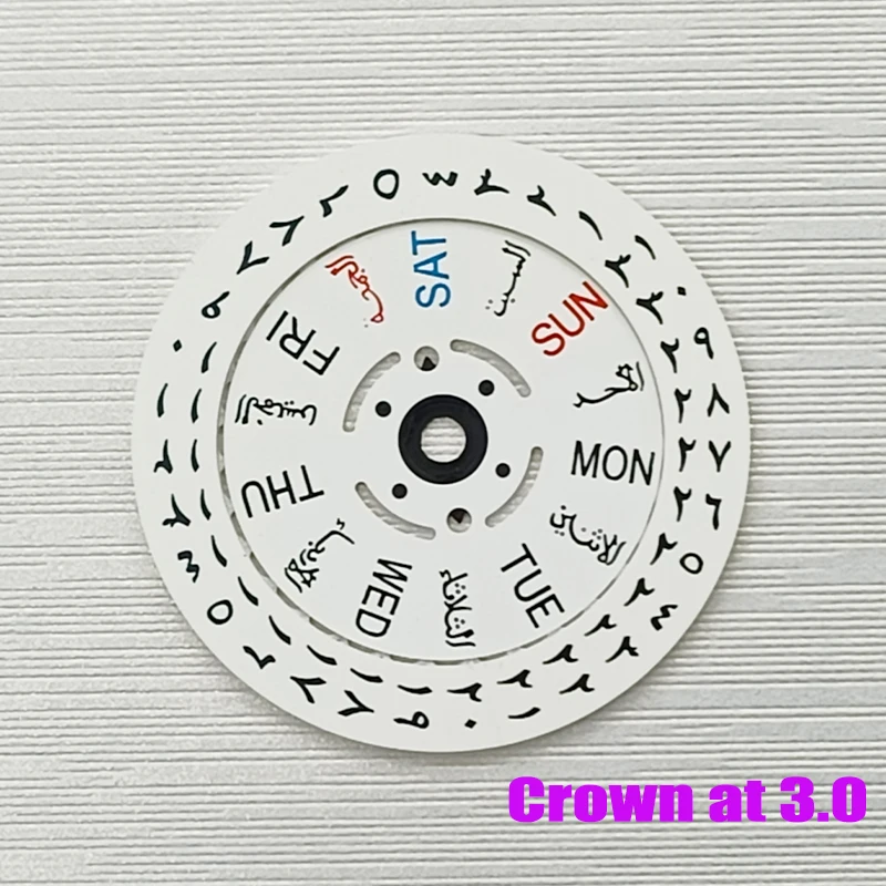 White Date and Week Wheel for NH35/36 Movements 7 White Date and Week Wheel for NH35/36 Movements - Image 7