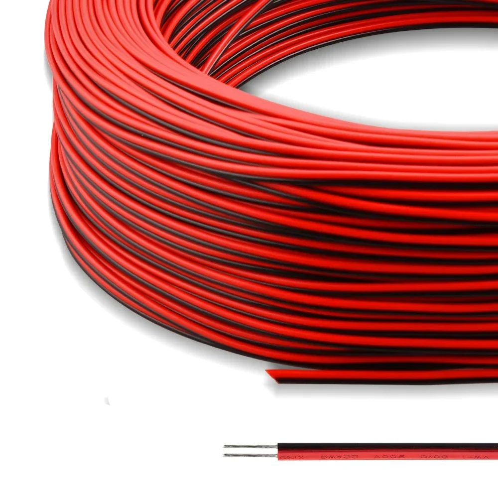 22AWG Red Black Extension Cable 5-50m 4 22AWG Red Black Extension Cable 5-50m - Image 4