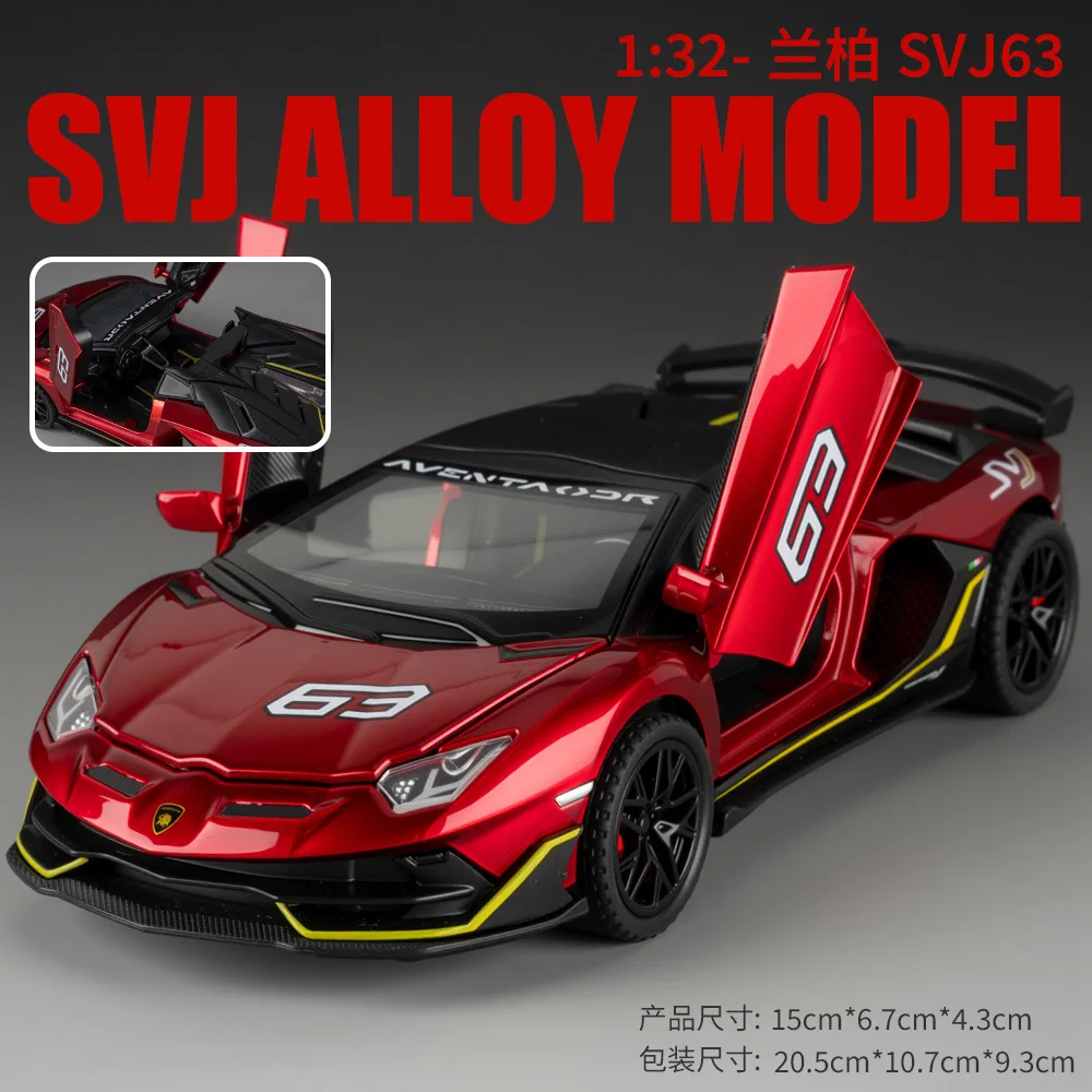 1:32 Lamborghini Aventador SVJ Diecast Model 8 1:32 Lamborghini Aventador SVJ Diecast Model - Image 8