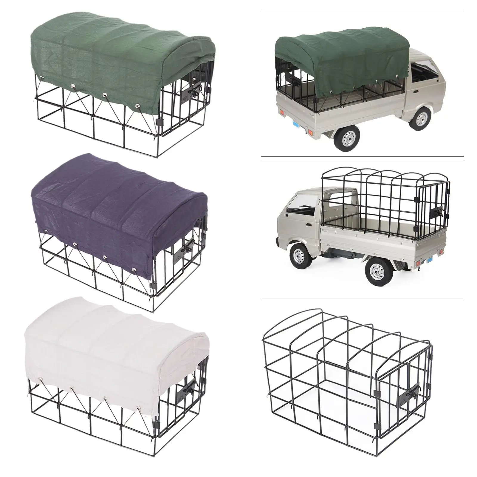 Heavy-Duty Metal Cage Frame for 1/10 WPL D12 3 Heavy-Duty Metal Cage Frame for 1/10 WPL D12 - Image 3