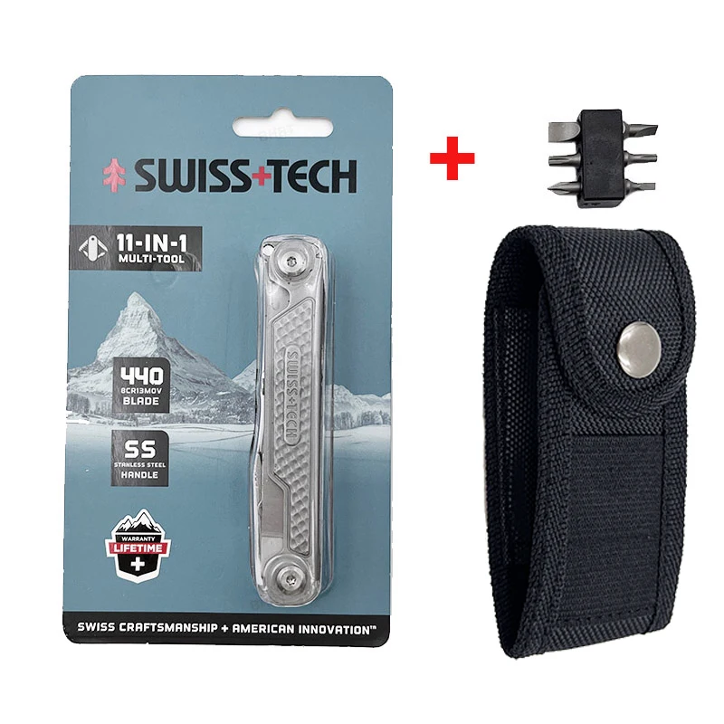 Swiss Tech 11-in-1 Compact Multitool for Outdoors 10 Swiss Tech 11-in-1 Compact Multitool for Outdoors - Image 10