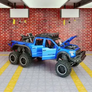 Vibrant Blue 1/24 Diecast Off-Road Pickup Truck 10 S6279b1b78c234230ac17257c628d6875p