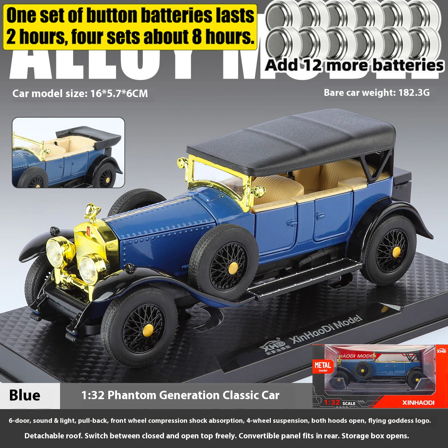 1:32 Scale Rolls Royce Phantom I Diecast Model 10 1:32 Scale Rolls Royce Phantom I Diecast Model - Image 10