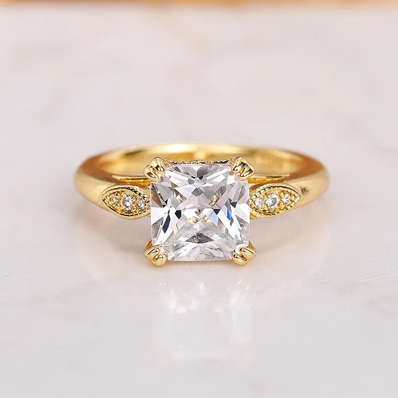 Vintage Geometric Punk Ring with Cubic Zirconia 4 Vintage Geometric Punk Ring with Cubic Zirconia - Image 4