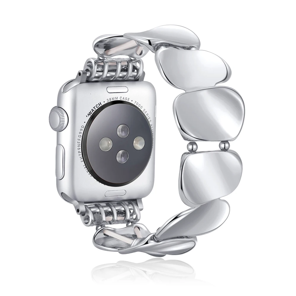 Metal Sequin Bracelet for Apple Watch Models 38-49mm 7 Metal Sequin Bracelet for Apple Watch Models 38-49mm - Image 7