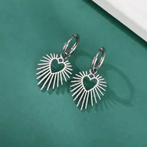 Elegant Stainless Steel Heart Sun Drop Earrings 9 S62e4edd3333a4ccb876a760a3cd23325e