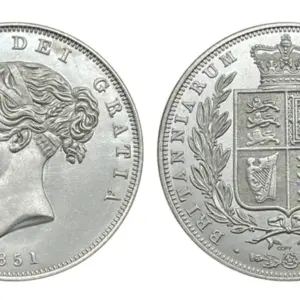 Vintage 1851 Victoria Half Crown Replica Coin 15 S62e8b59dd1cb4e2a95e197dd4aff6de2s