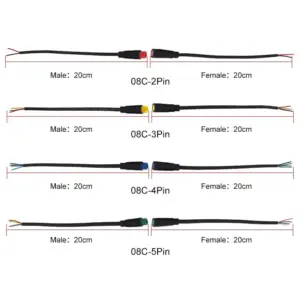 8C Waterproof Power Connector for Outdoor LED Systems 12 S62f8ec2e30424fe3be83c2d1b2e61b3aB