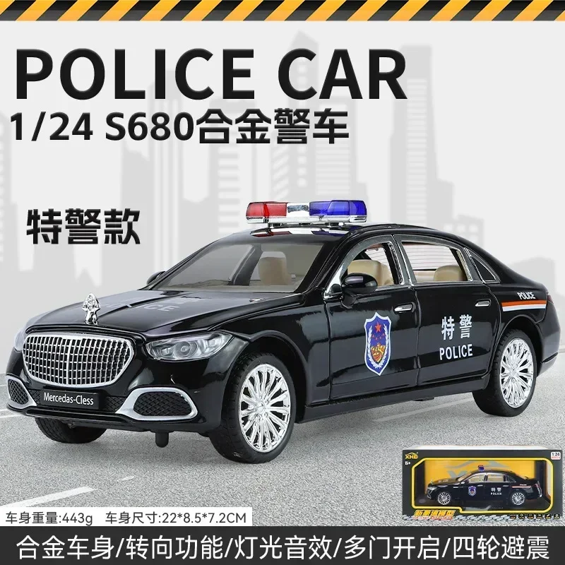 1:24 Scale Mercedes-Benz Maybach S680 Police Car Model 6 1:24 Scale Mercedes-Benz Maybach S680 Police Car Model - Image 6