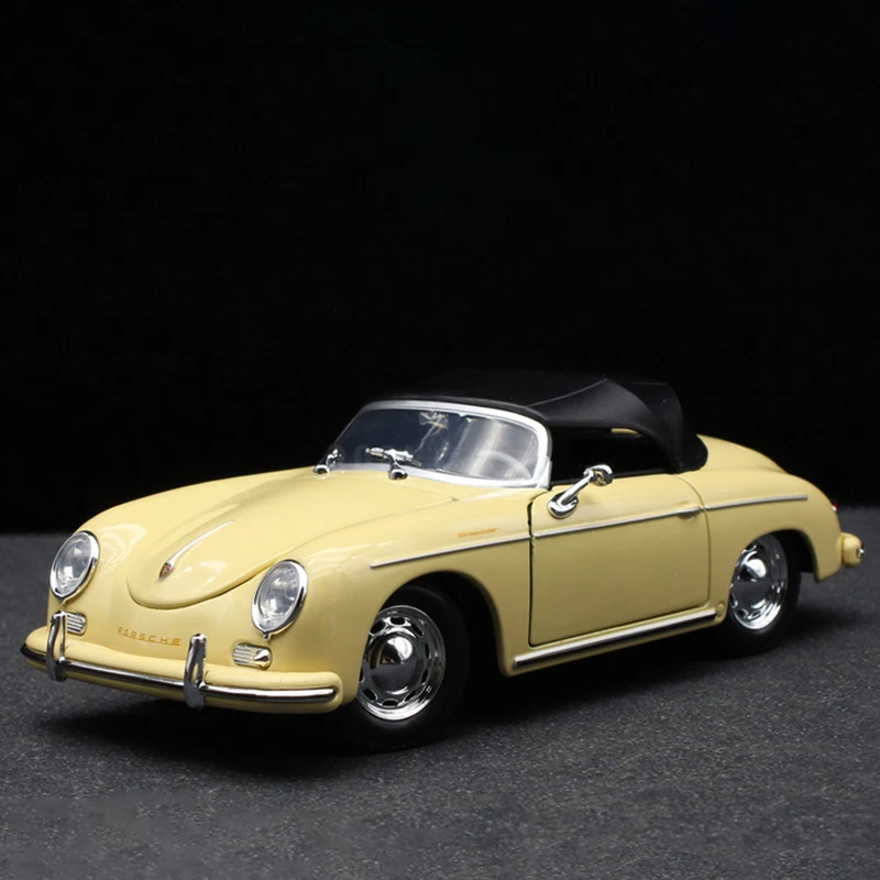 Silver Porsche 356A Speedster Model 1:24 Scale 2 Silver Porsche 356A Speedster Model 1:24 Scale - Image 2