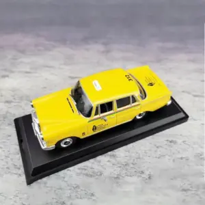 Vintage Yellow Taxi Diecast Model 1/43 Scale 10 S630e481e652b4bbc846b60a002a652cah