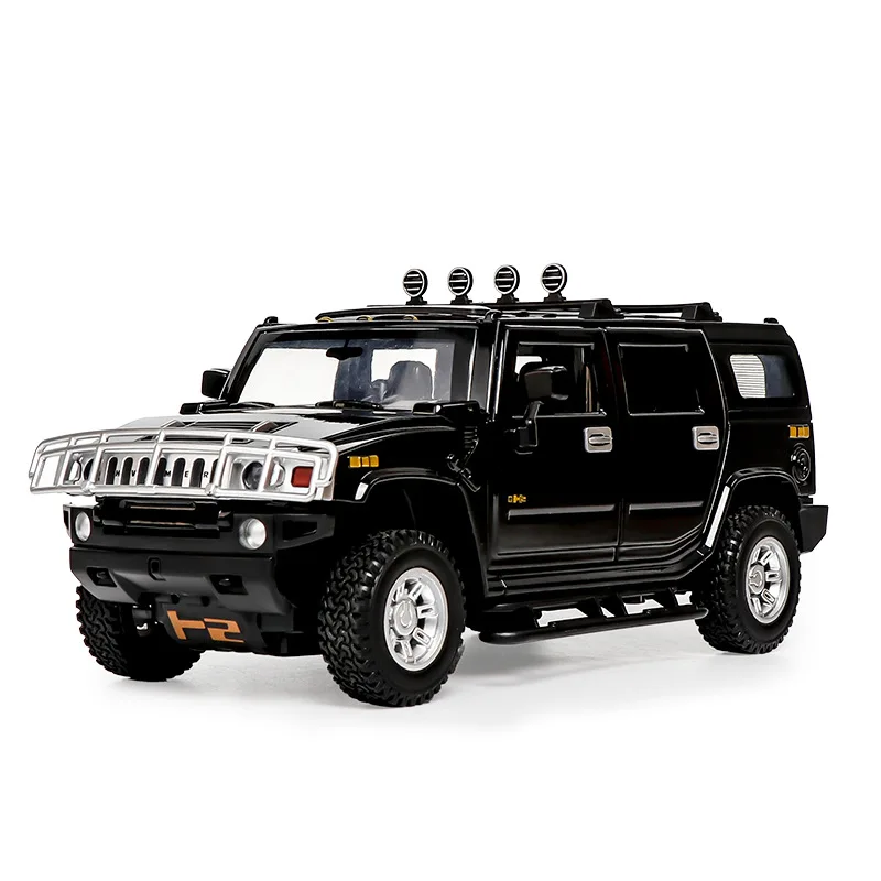 Vibrant Yellow 1/24 Scale Hummer H2 Diecast Model 3 Vibrant Yellow 1/24 Scale Hummer H2 Diecast Model - Image 3