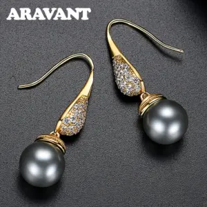 Elegant Black and White Pearls Water Drop Earrings 10 S6311a88e70624c8383b3d3146c228778Y