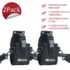 Rugged Black Nylon Walkie Talkie Cases (Set of 2)