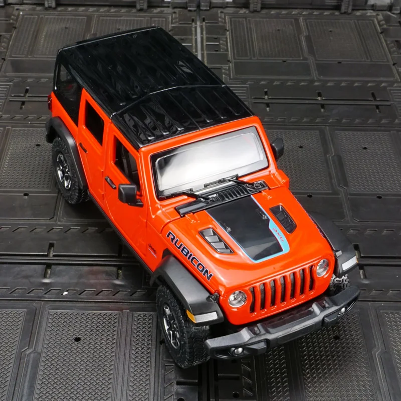 Red 1:24 Jeep Wrangler Rubicon Diecast Model 4 Red 1:24 Jeep Wrangler Rubicon Diecast Model - Image 4