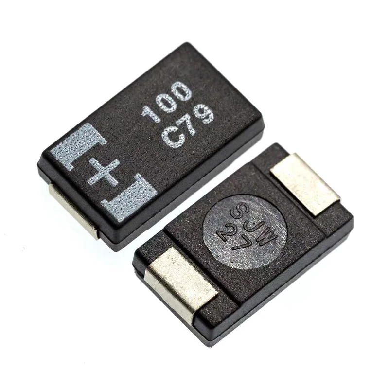 Set of Five 100μF 16V Polymer Tantalum Capacitors 6 Set of Five 100μF 16V Polymer Tantalum Capacitors - Image 6