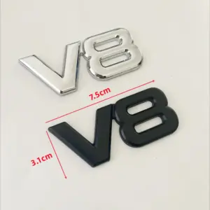 3D Metal V8 Logo Emblem for Cars 7 S634ca9bf84834cceb65a9a3a0b83c2f07