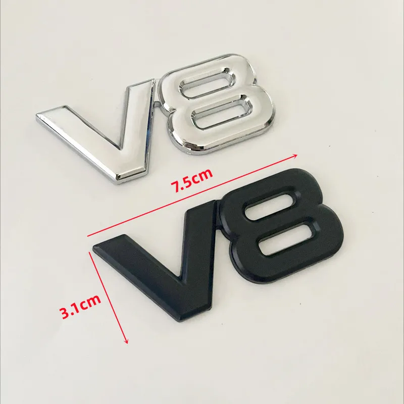 3D Metal V8 Logo Emblem for Cars 3 3D Metal V8 Logo Emblem for Cars - Image 3