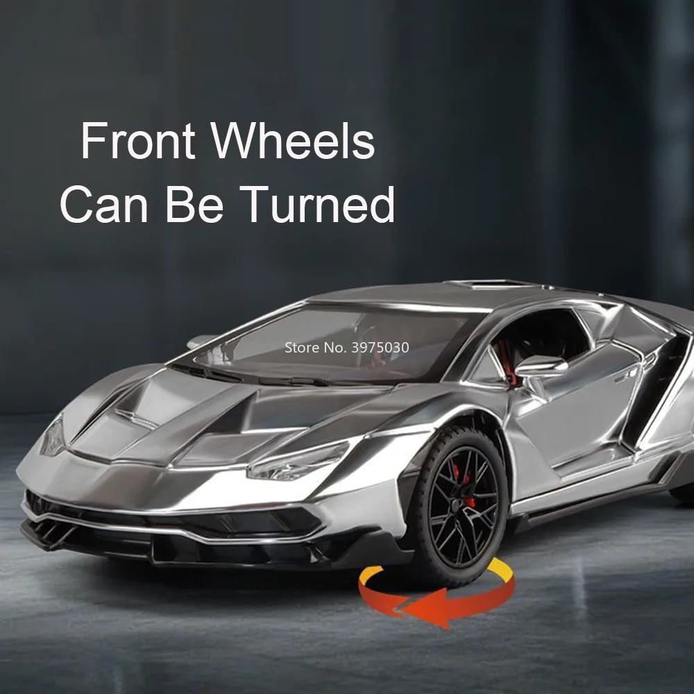 Iridescent 1:24 Lamborghini LP770-4 Diecast Model 4 Iridescent 1:24 Lamborghini LP770-4 Diecast Model - Image 4