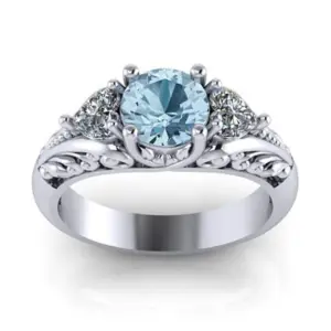 Silver and Blue Gem Cocktail Ring 6 S639370a44e514cdea4767c8b8aad2922q