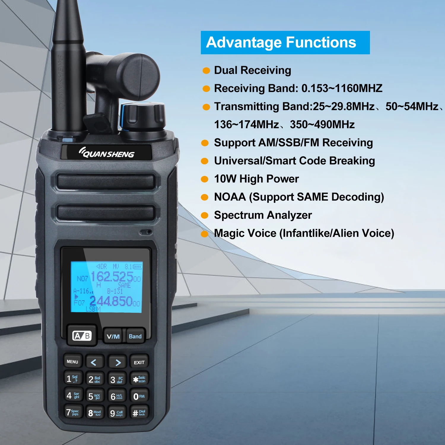 Quansheng TK11(5) Rugged Walkie-Talkie 1160MHz 3 Quansheng TK11(5) Rugged Walkie-Talkie 1160MHz - Image 3