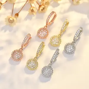 Premium Women's Zircon Hoop Earrings 8 S63c35494afa248d386f5029952735fc3A