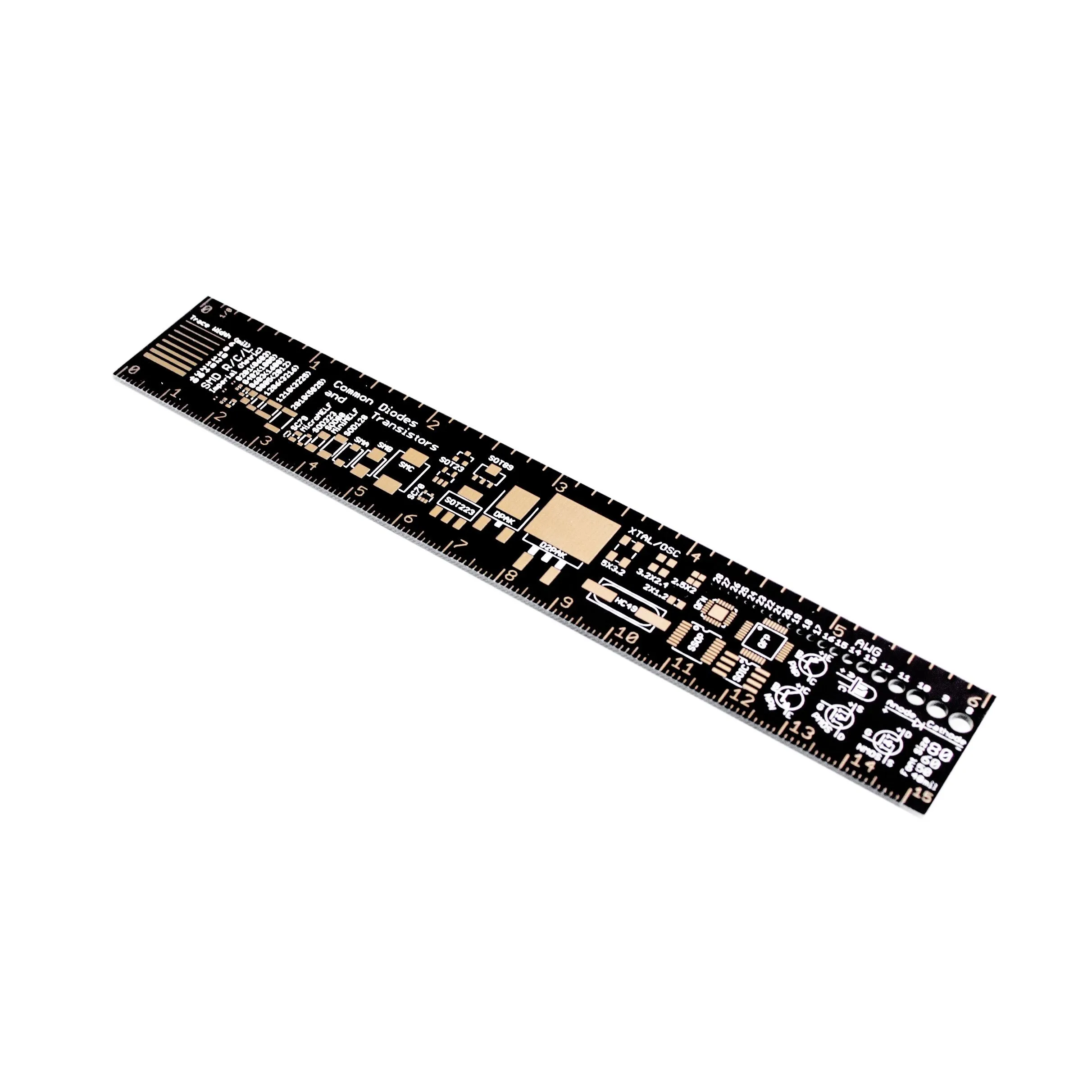 Black PCB Measurement and Design Reference Ruler 2 Black PCB Measurement and Design Reference Ruler - Image 2