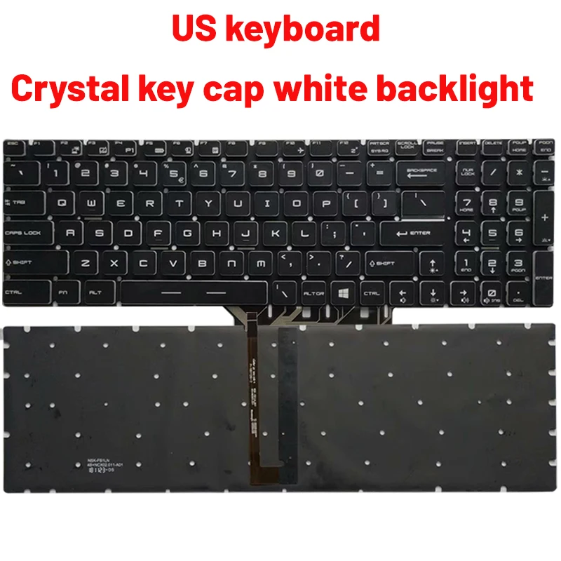 MSI GF75 Series Replacement Keyboard Black 7 MSI GF75 Series Replacement Keyboard Black - Image 7