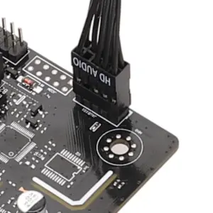 Black 9-Pin PC Front Panel Audio Extension Cable 8 S63d22b9e32554846b18624874227c275F 1