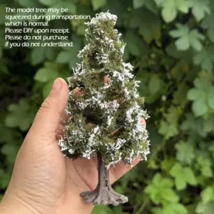 Miniature Snow-Covered Wire Cedar Tree Set 14 S63e334afe26845dd9cb3e8a06d087b6fJ