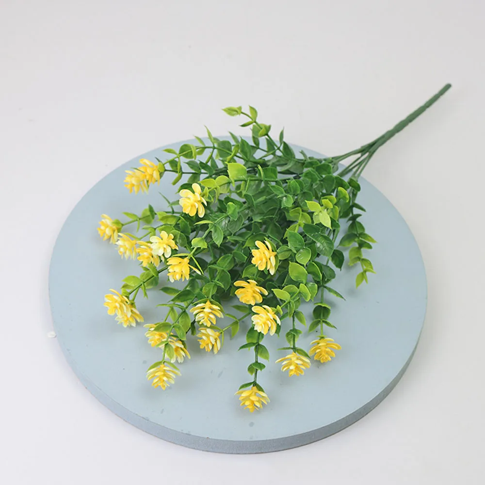Bright Yellow Artificial Garden Flower (35 cm) 7 Bright Yellow Artificial Garden Flower (35 cm) - Image 7