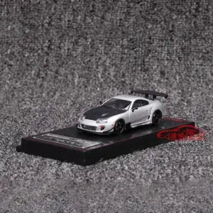 Silver Toyota Supra JZA80 RZ 1/64 Scale Model 10 S64135ed270654cba855eebd6d6586be5A
